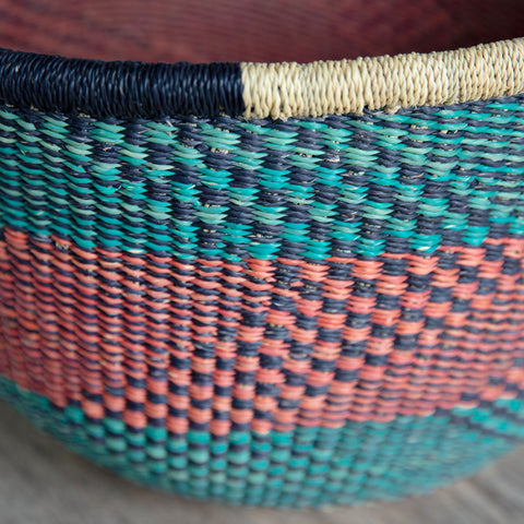 Round Basket L - Coral - Clearance sale