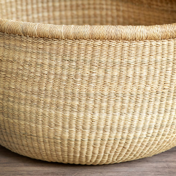Round Basket L - Natural