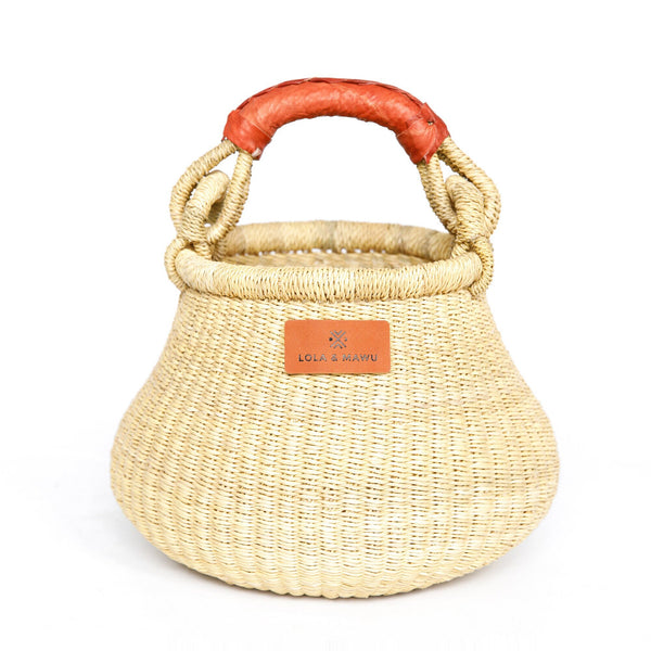 Bolga Pot Basket S - Natural - Clearance sale