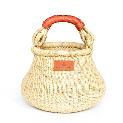Bolga Pot Basket S - Natural - Clearance sale