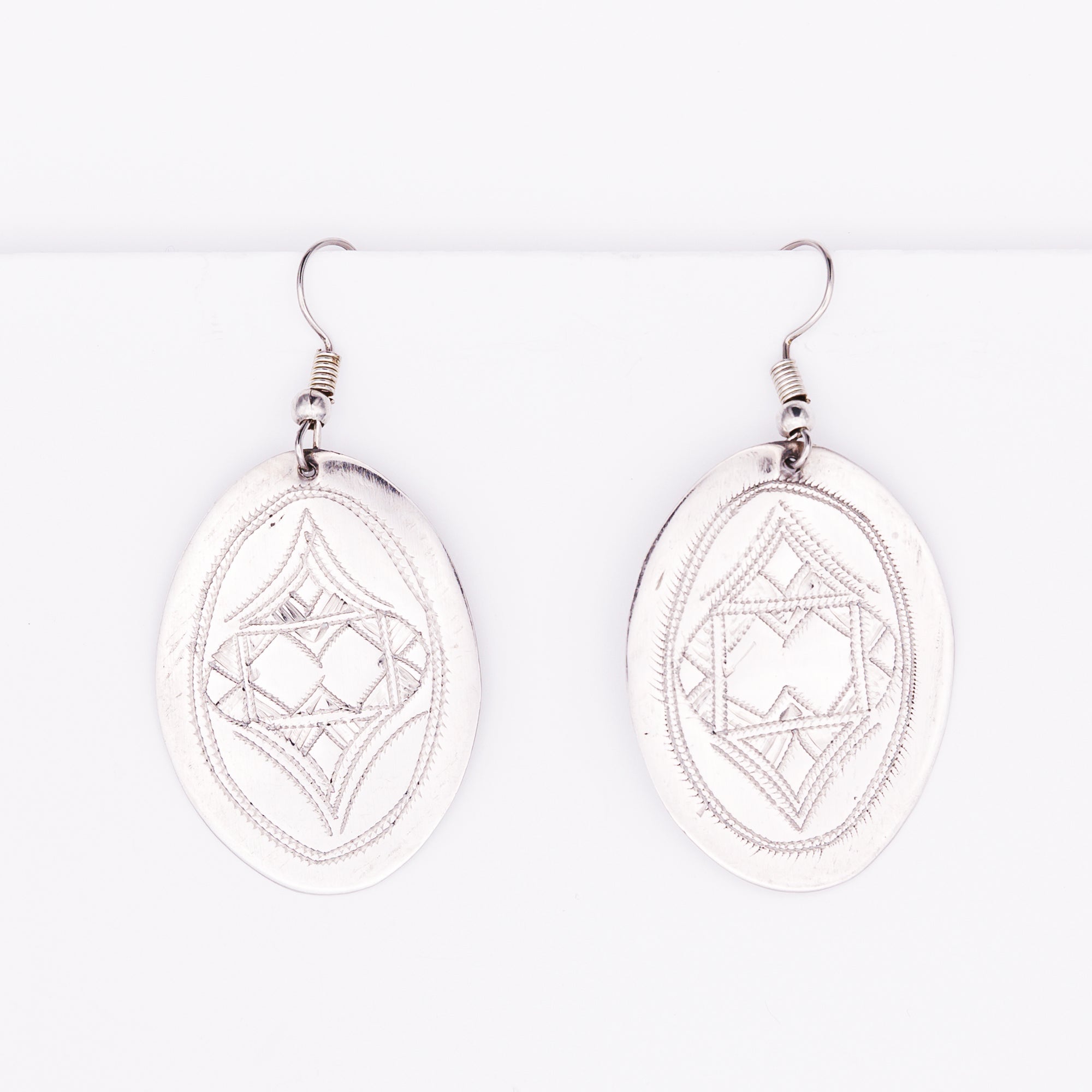 Tuareg Engraved Earrings No.31