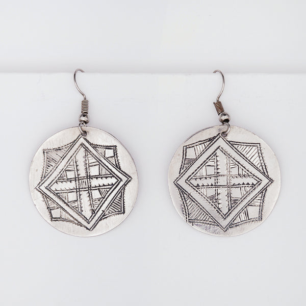 Tuareg Engraved Earrings No.22