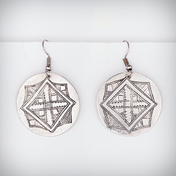 Tuareg Engraved Earrings No.22