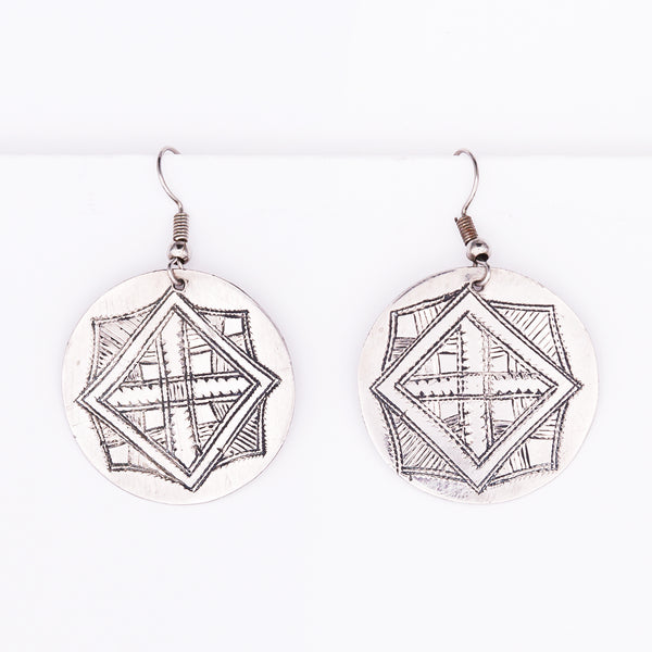 Tuareg Engraved Earrings No.22