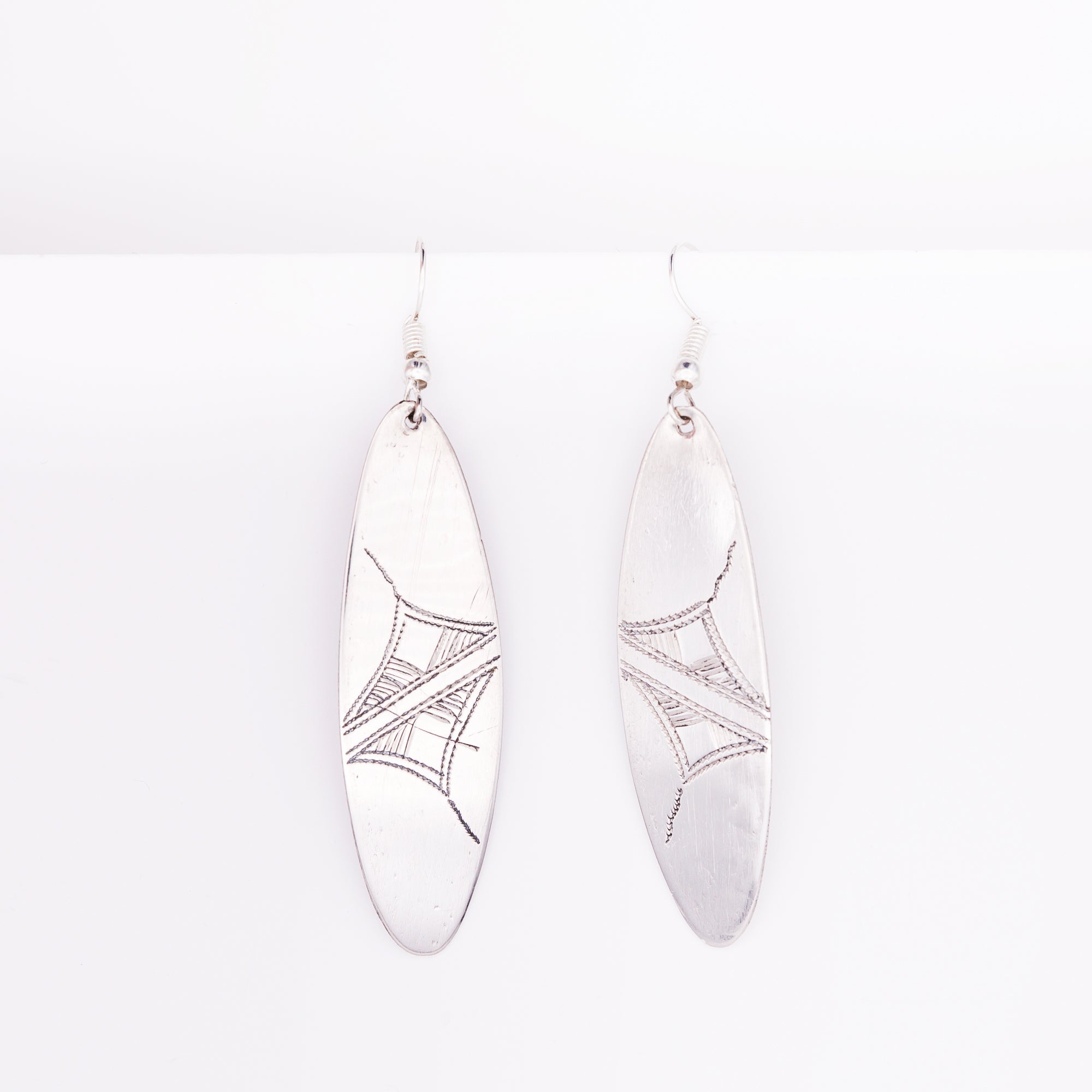 Tuareg Engraved Earrings No.35