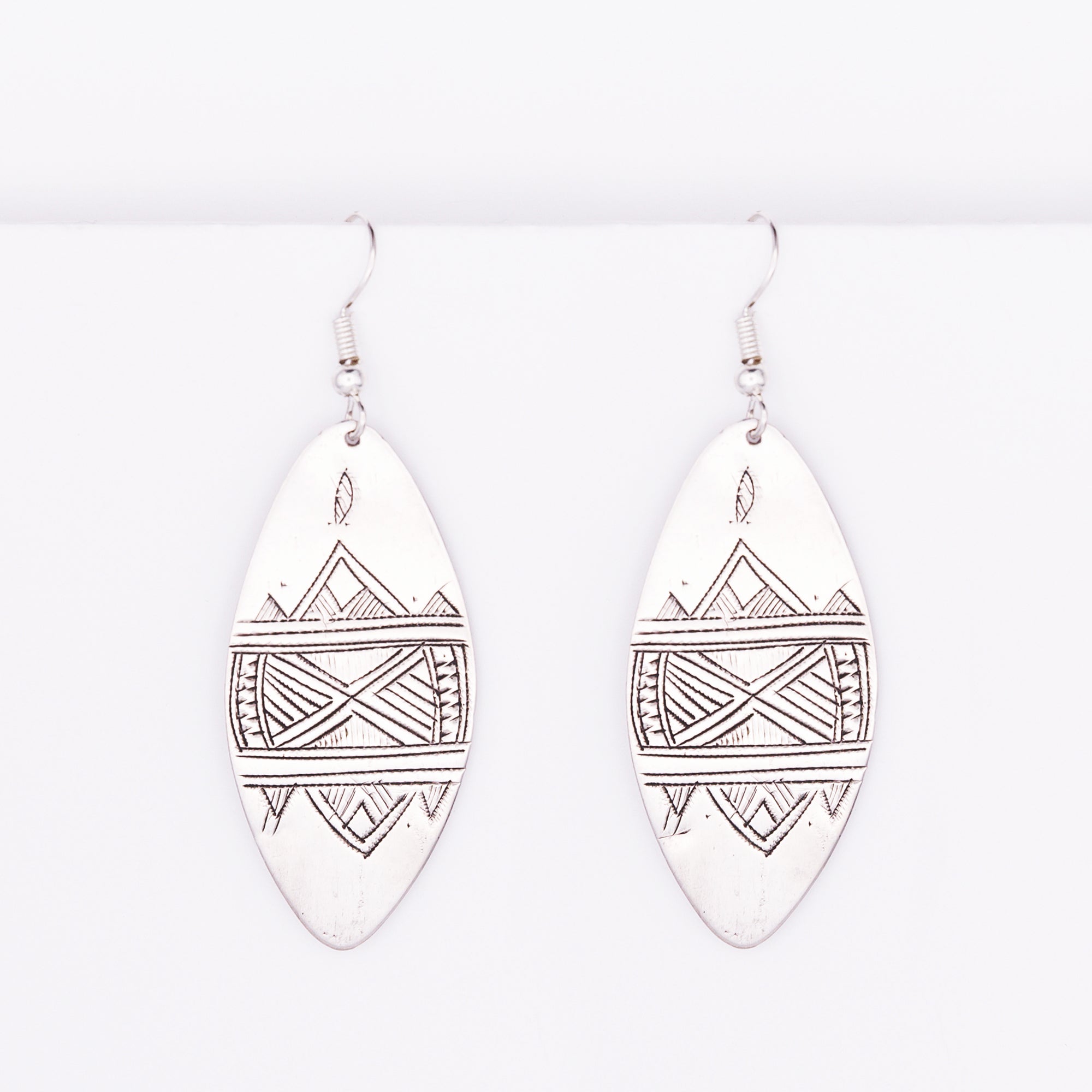 Tuareg Engraved Earrings No.16