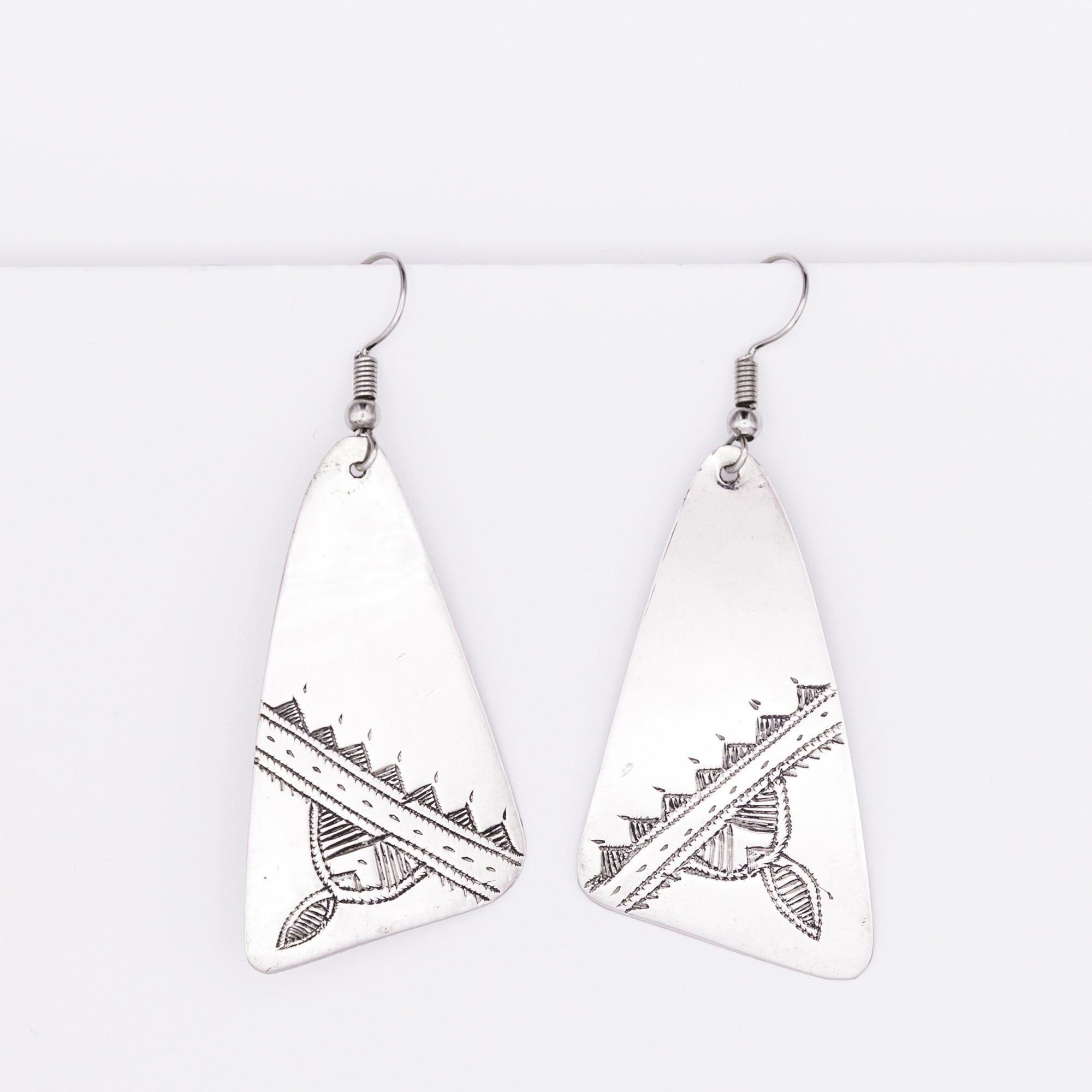 Tuareg Engraved Earrings No.15