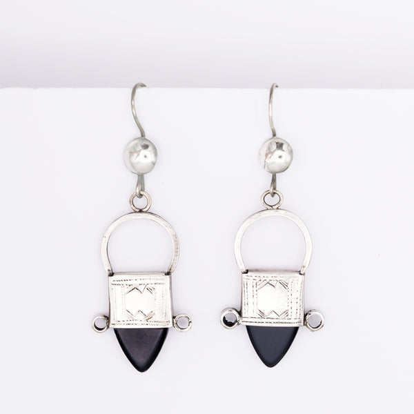 Tribal Tuareg Earrings - Black