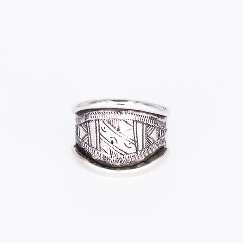 Tuareg Engraved Ring No.13 - Size O