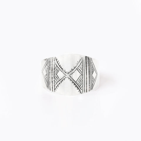 Tuareg Engraved Ring No.16 - Size R