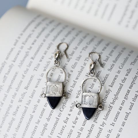Tribal Tuareg Earrings - Black