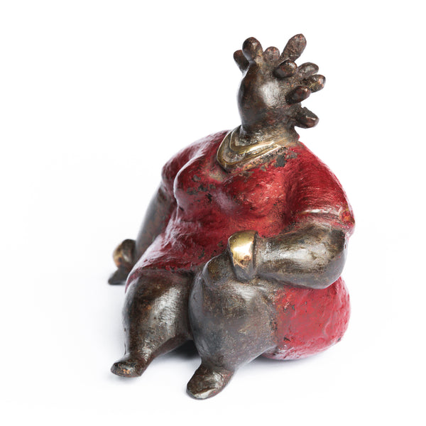 African Bronze Mama - Bibata in Red