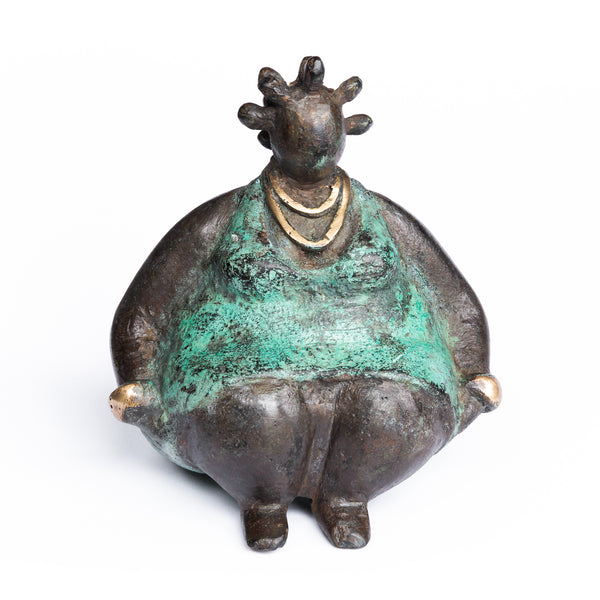 African Bronze Mama - Rita in Teal