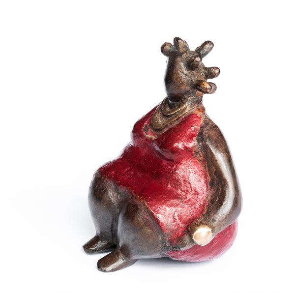 African Bronze Mama - Rita in Red