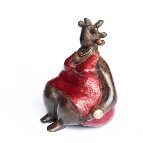 African Bronze Mama - Rita in Red