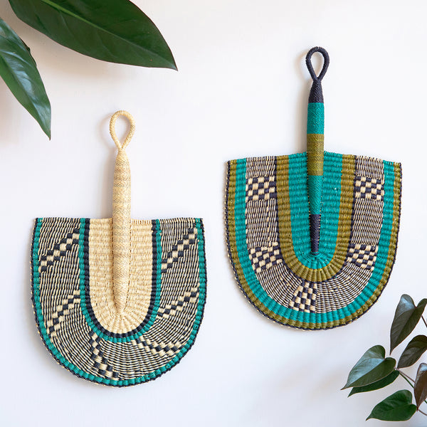 Bolga Fan - Khamsin In Teal No. 2