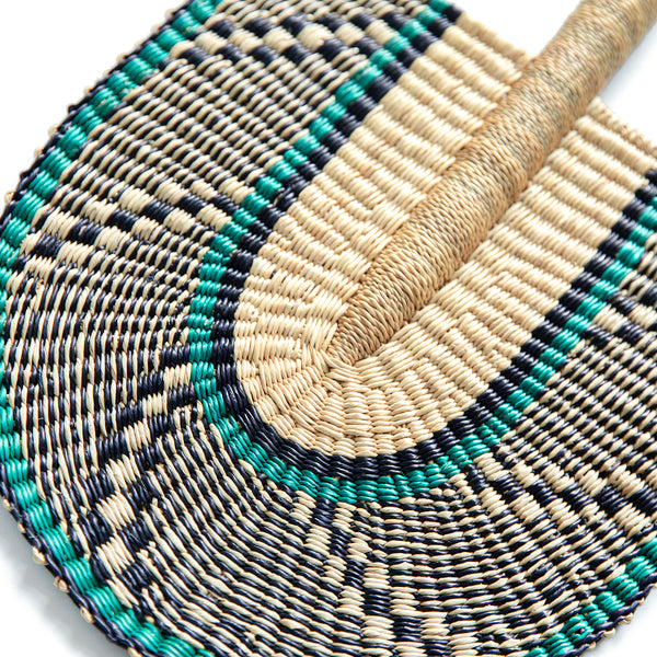 Bolga Fan - Khamsin In Teal No. 2