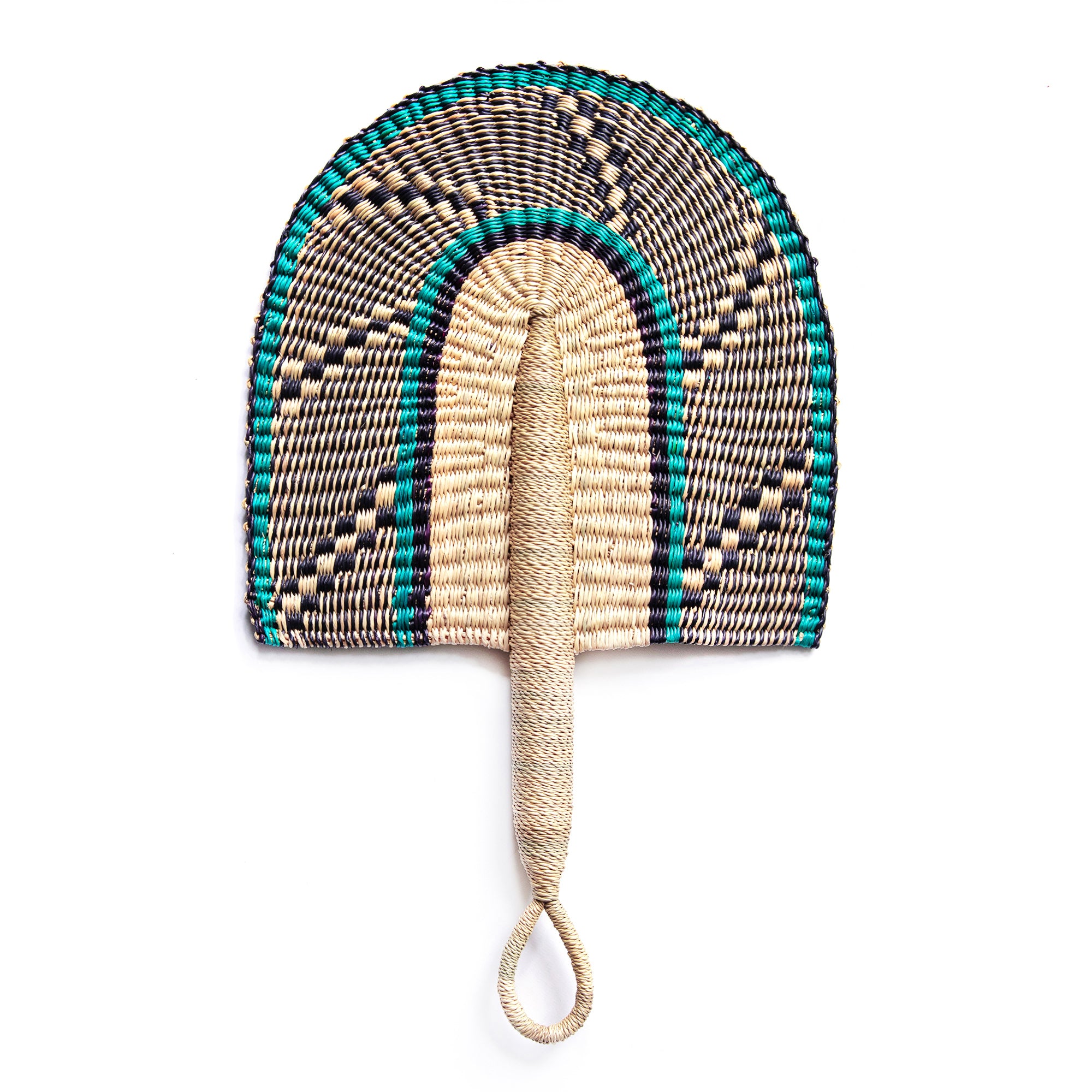 Bolga Fan - Khamsin In Teal No. 2