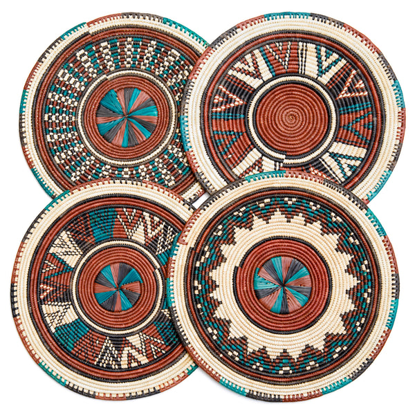 Set Of Four Geometric Placemats