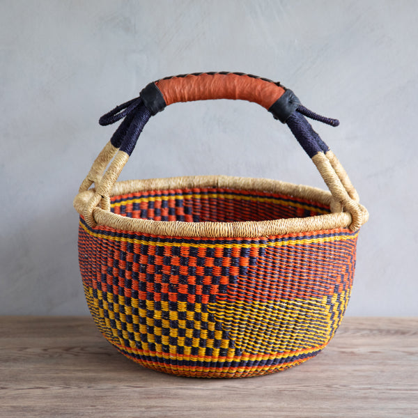 Round Basket M - Amber