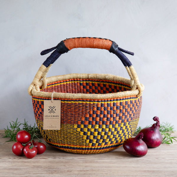 Round Basket M - Amber