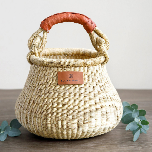 Bolga Pot Basket S - Natural