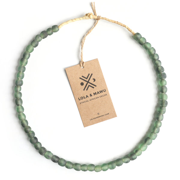 Niger Green - Recycled Glass Beads S