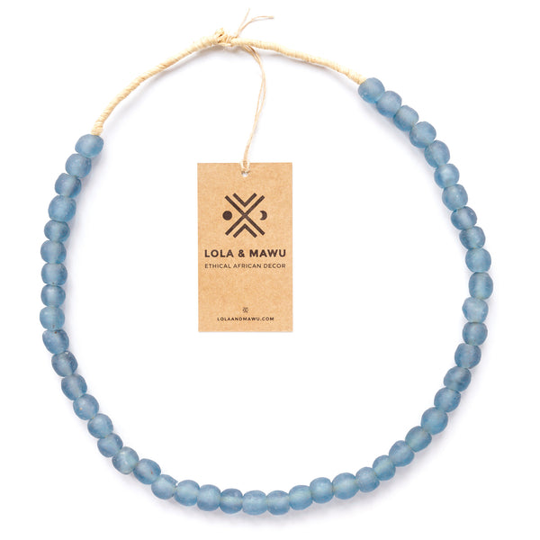 Mali Blue - Recycled Glass Beads M