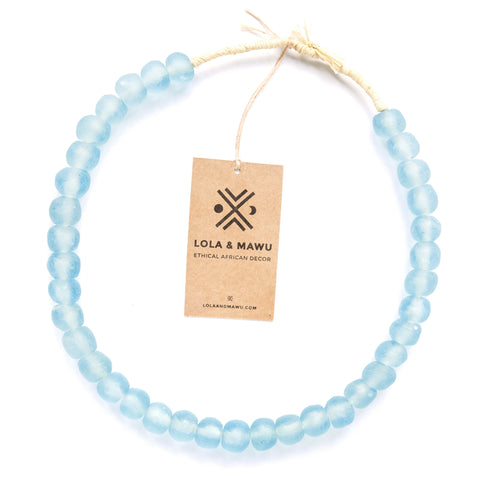 Fulani Blue - Recycled Glass Beads L
