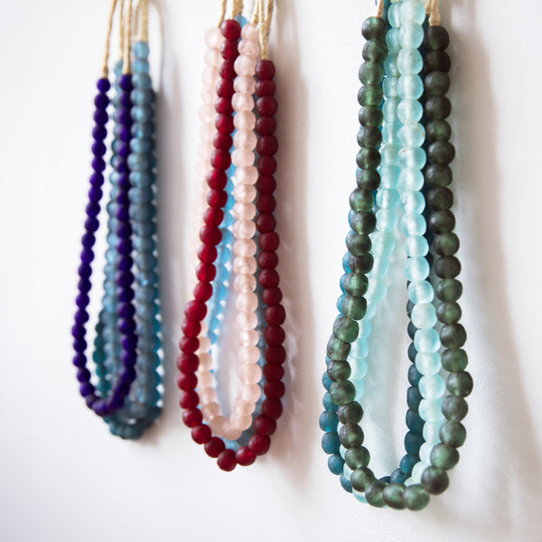 River Water - Recycled Glass Beads L