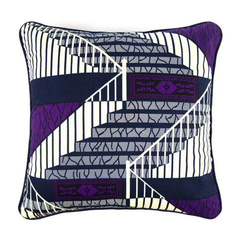 African Print Cushion - MYSTIC STAIRS - Clearance sale
