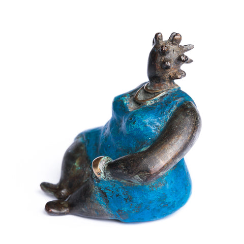 African Bronze Mama - Fatima in Blue