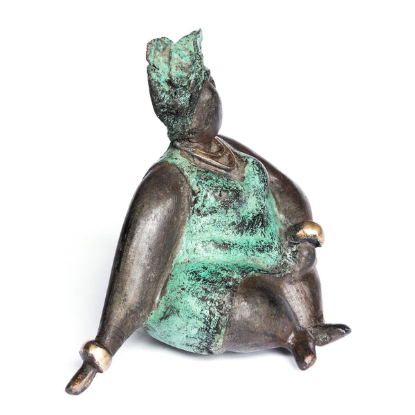 African Bronze Mama - Lydia in Teal
