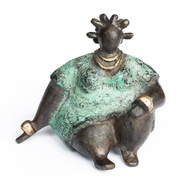 African Bronze Mama - Bibata in Teal