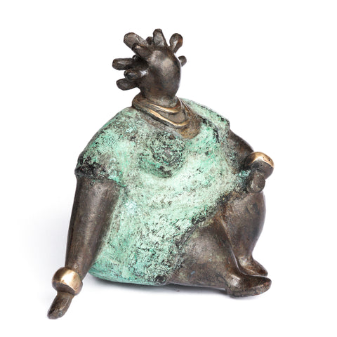 African Bronze Mama - Bibata in Teal