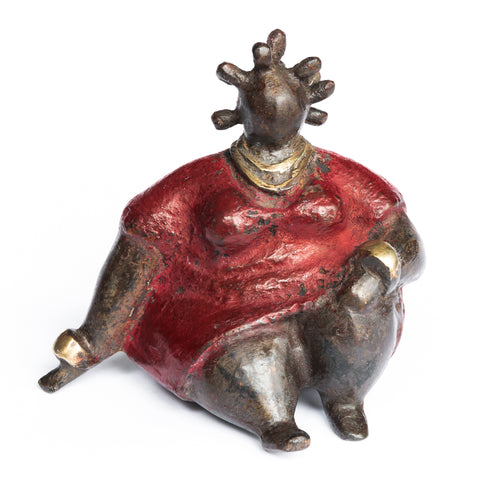 African Bronze Mama - Bibata in Red