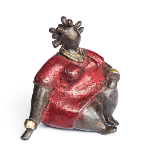 African Bronze Mama - Bibata in Red