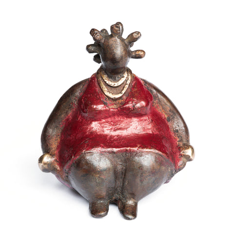 African Bronze Mama - Rita in Red