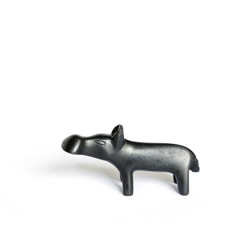 Tiny Hippo - Bronze sculpture
